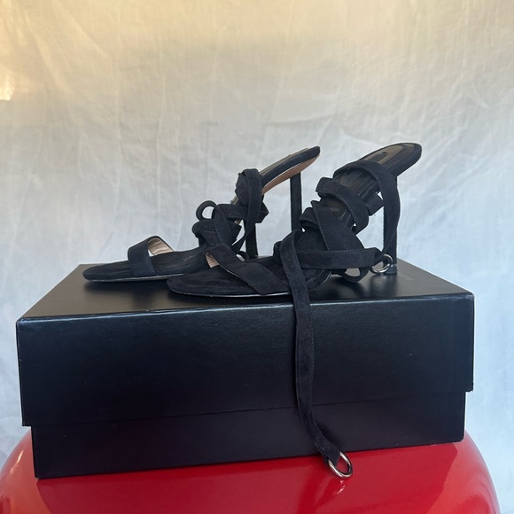 Alexander Wang Evie Suede Wrap Around Sandals size 37 - Picture 3 of 10